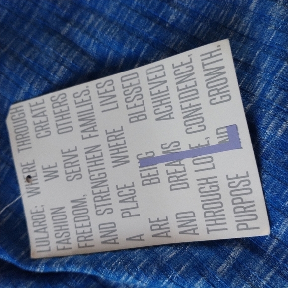 LuLaRoe Sarah L Elegant Blue Duster Cardigan Maxi L - Picture 12 of 15